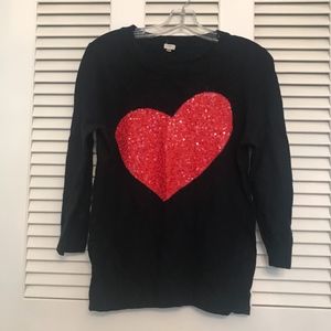 J. Crew Heart Sweater!